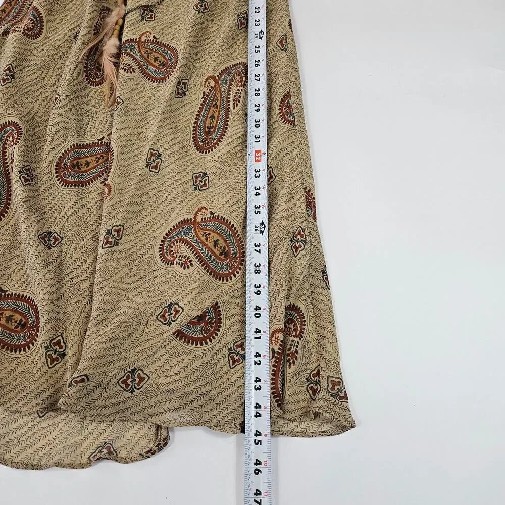 Y2k Silk Ralph Lauren Maxi Dress Halter Fairycore Boho - Size Small - Picture 8 of 8